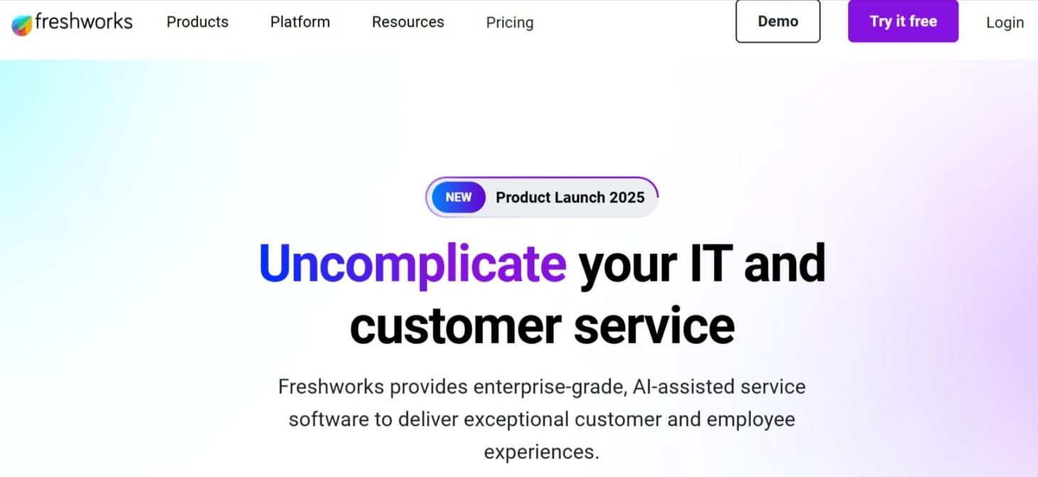 Freshsales homepage
