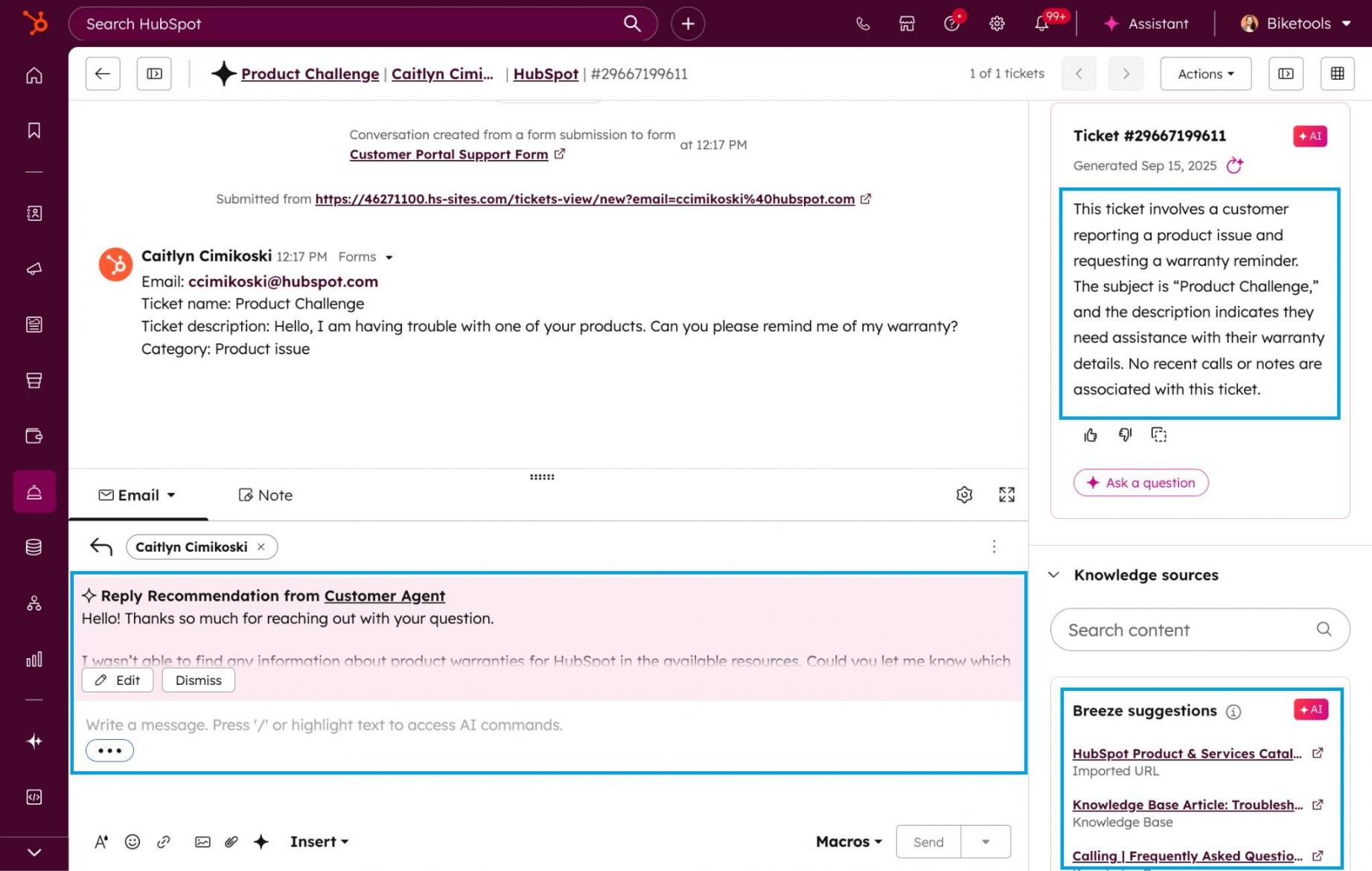 HubSpot Breeze AI
