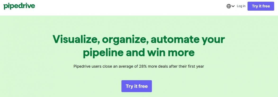 Pipedrive Homepage