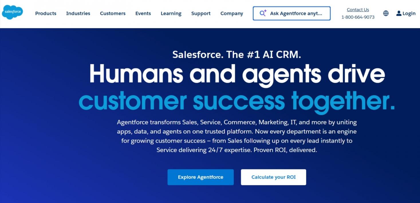 Salesforce homepage