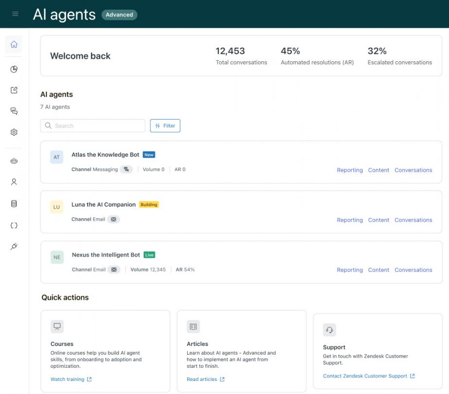 Zendesk AI agents