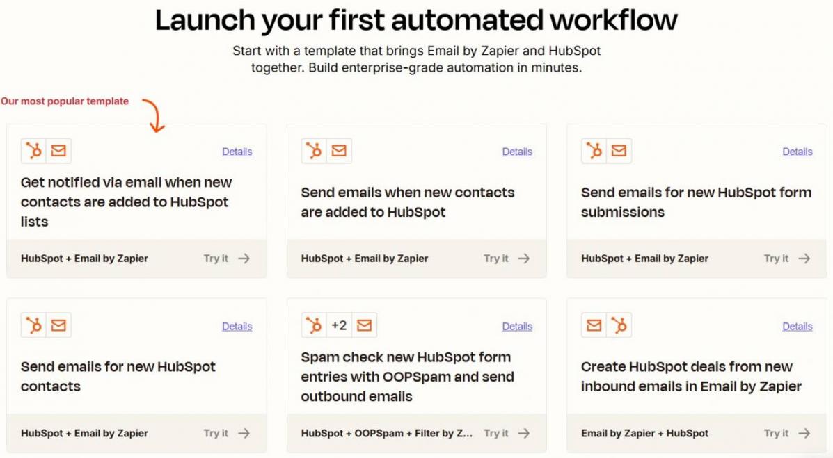 HubSpot Email workflow