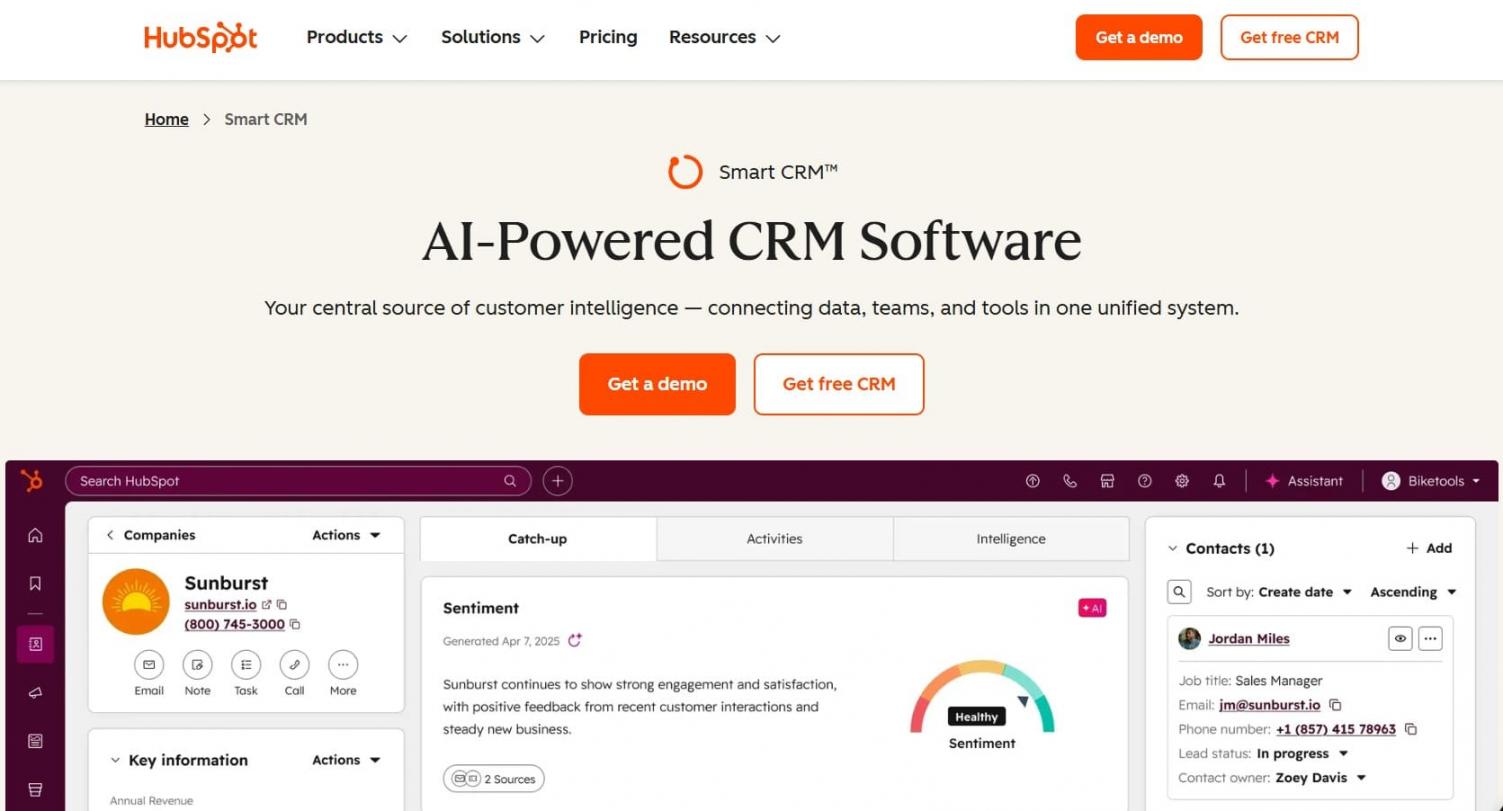 HubSpot Smart CRM