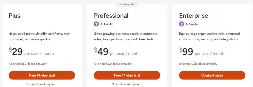 Insightly Pricing
