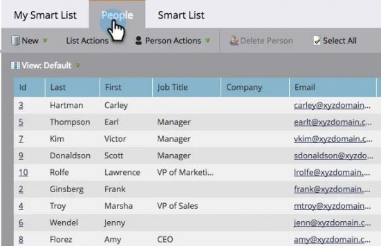 Marketo smart list
