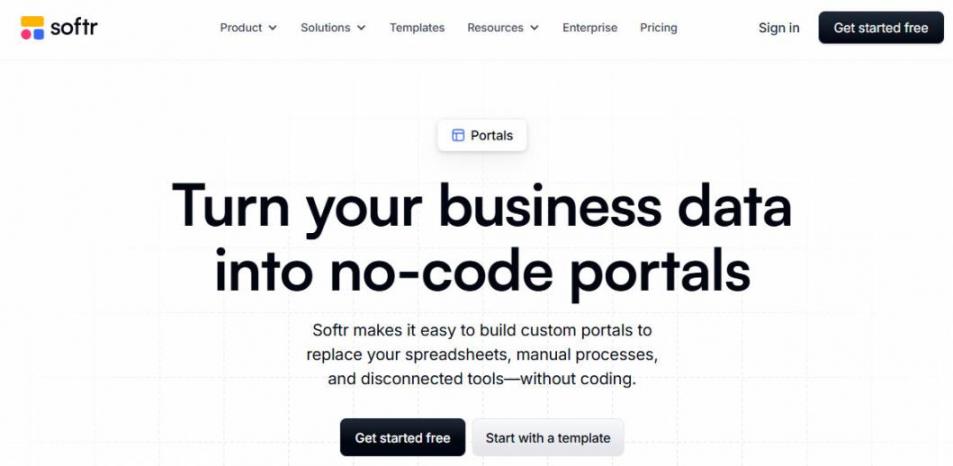 Softr Homepage
