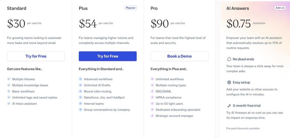 help scout pricing