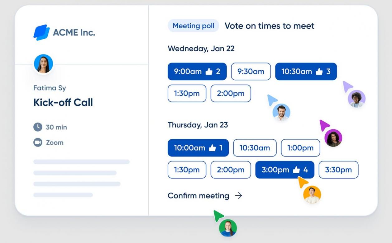 Calendly meeting poll