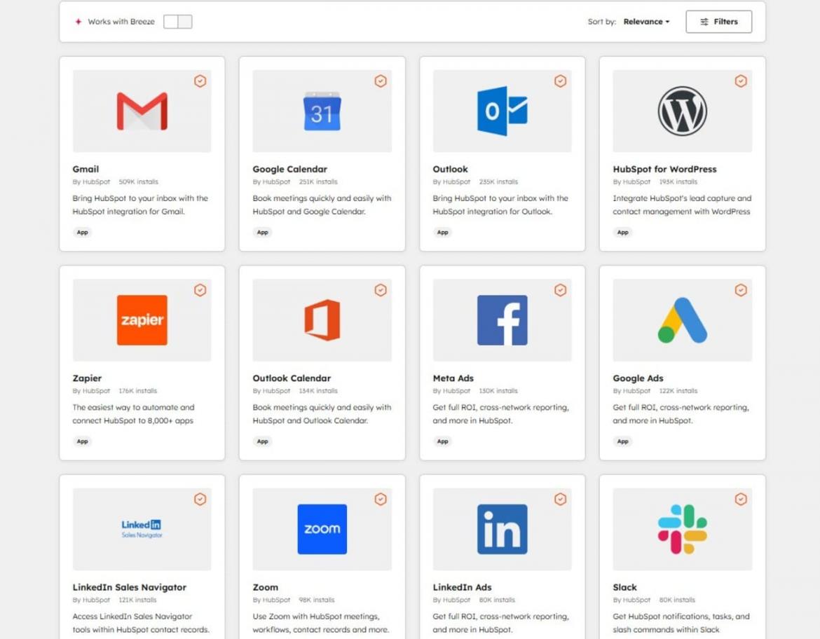 HubSpot marketplace