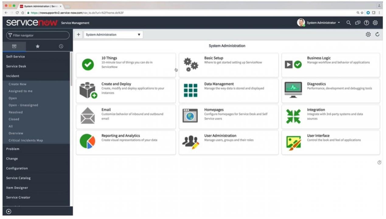ServiceNow UI