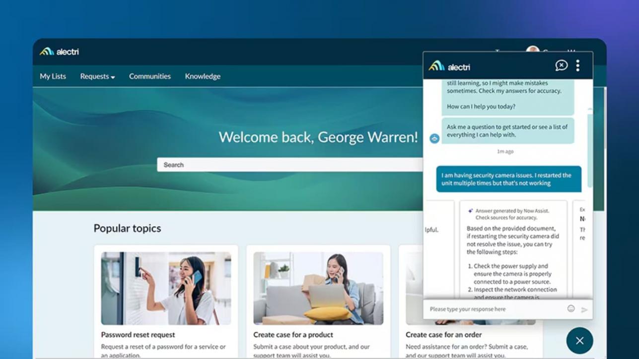 ServiceNow self service