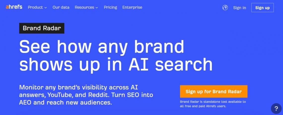 Ahrefs Brand Radar