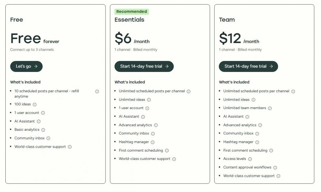 Buffer Pricing