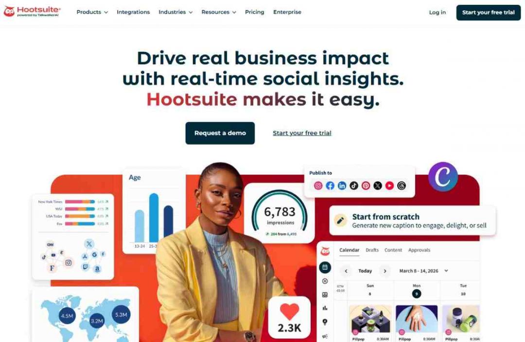 Hootsuite Homepage