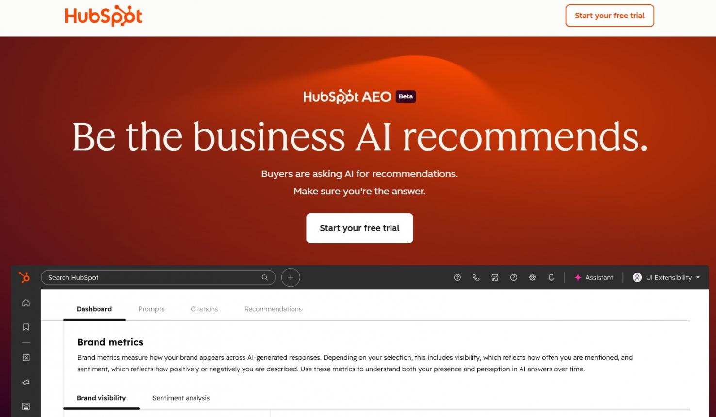 HubSpot AEO Grader