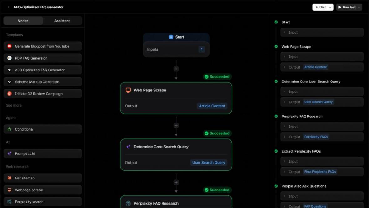 No-code agent builder