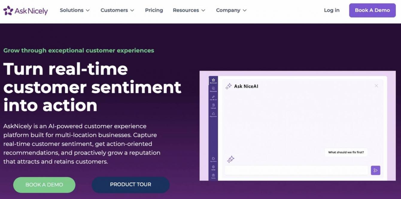 AskNicely homepage