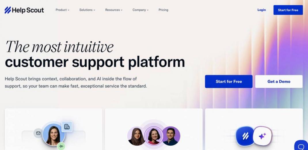 Help Scout home page