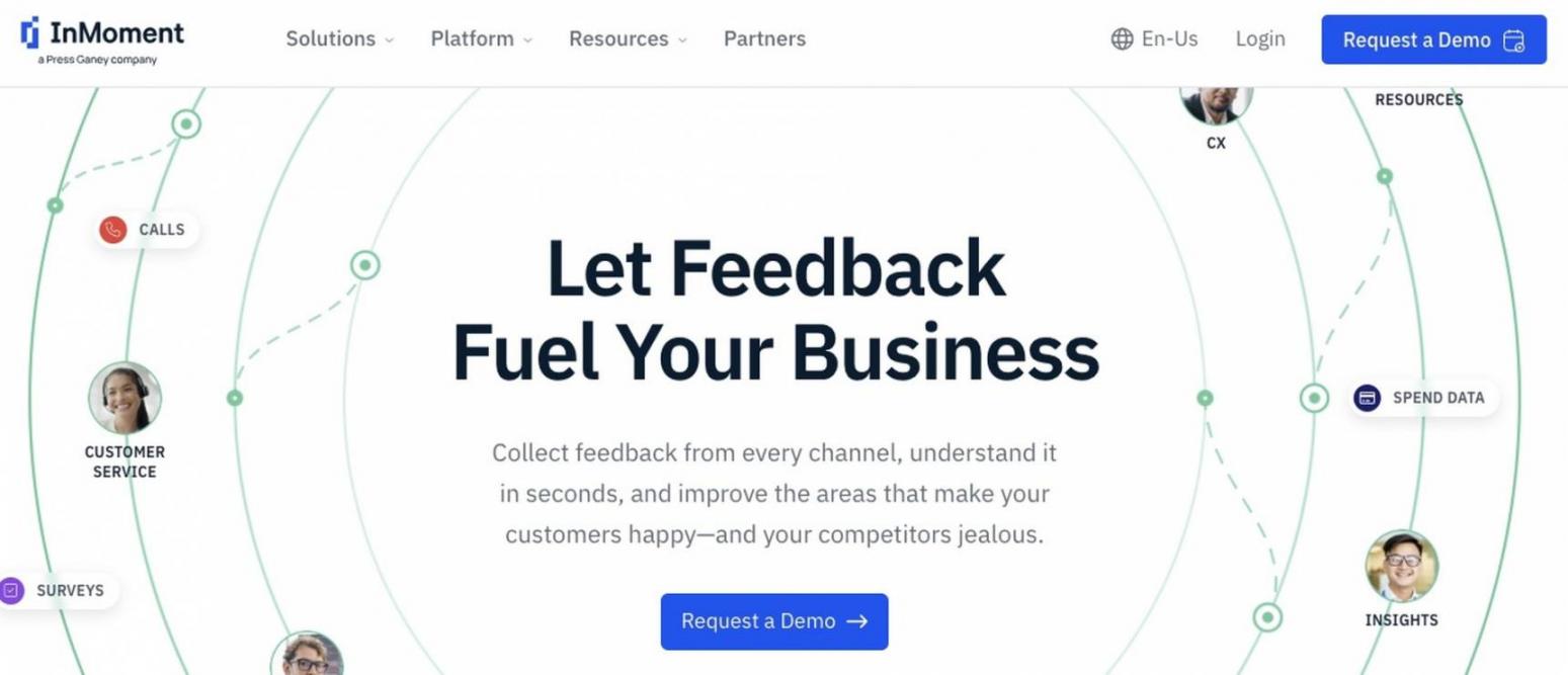 InMoment homepage