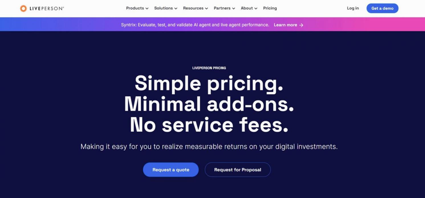 Liveperson pricing