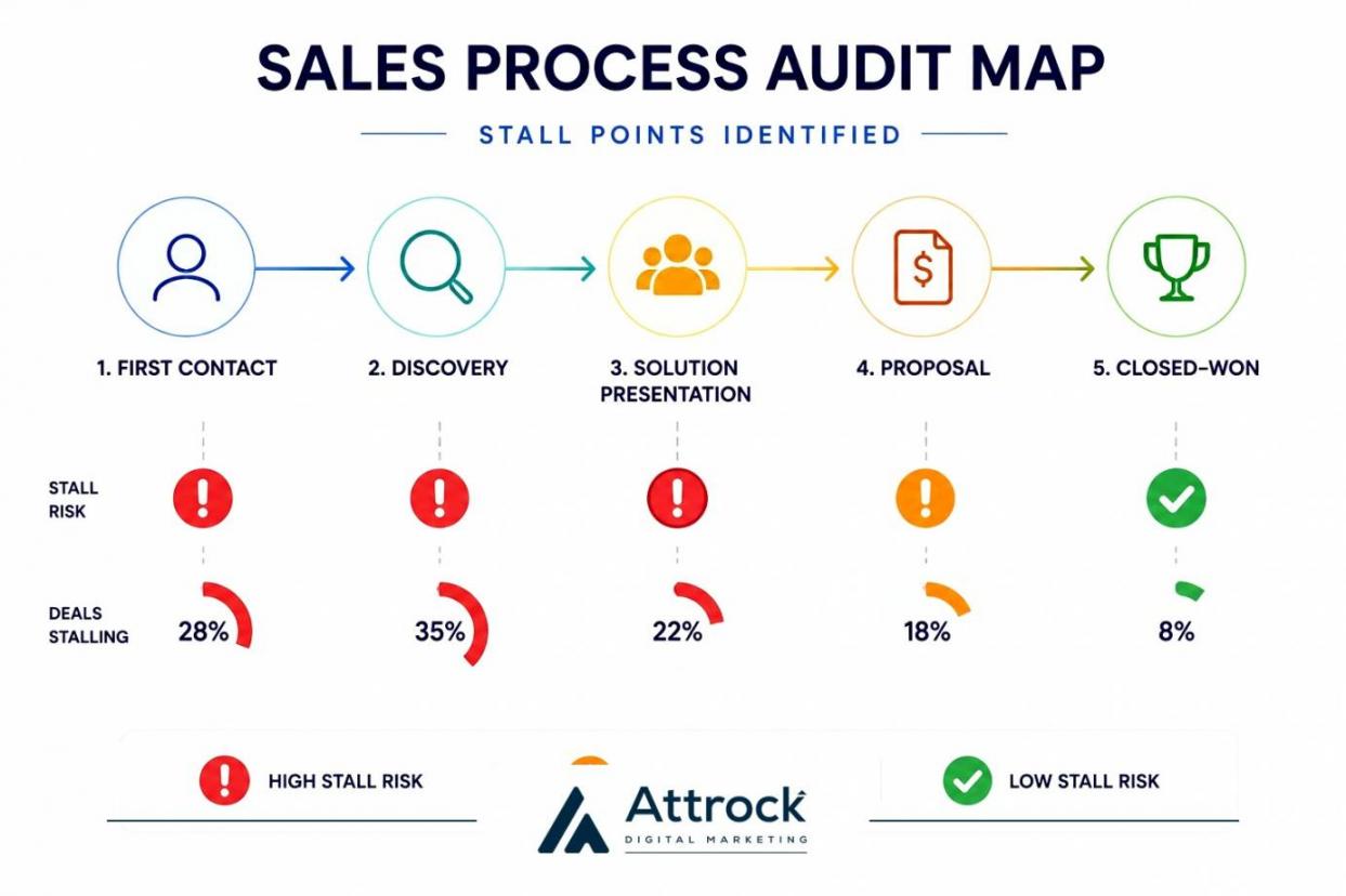 Sales process audit map