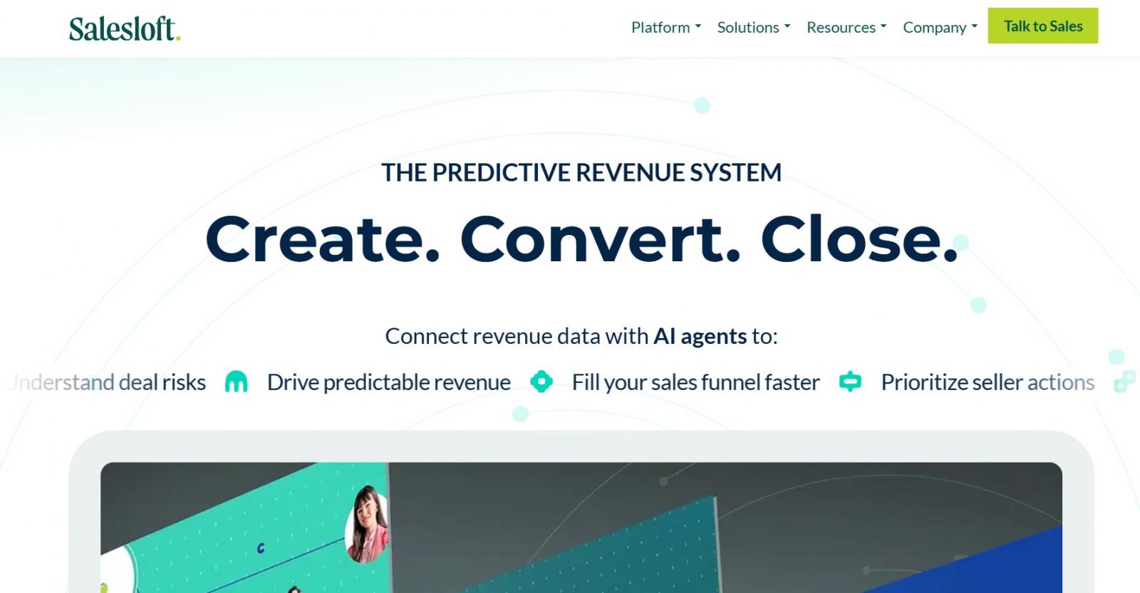 Salesloft homepage