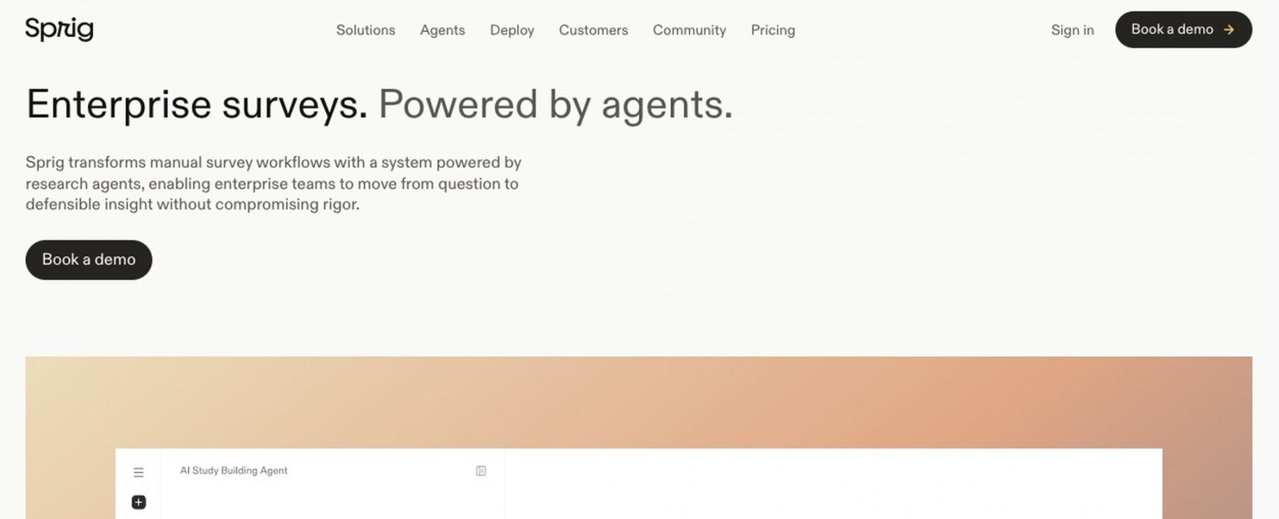 Sprig homepage