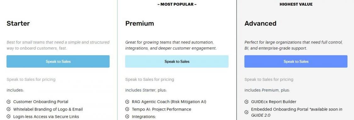 Guidecx pricing