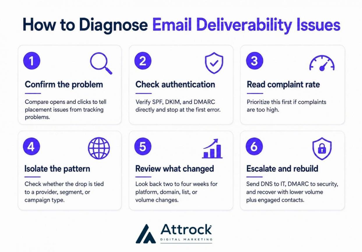 How to diagnose deliverability issues