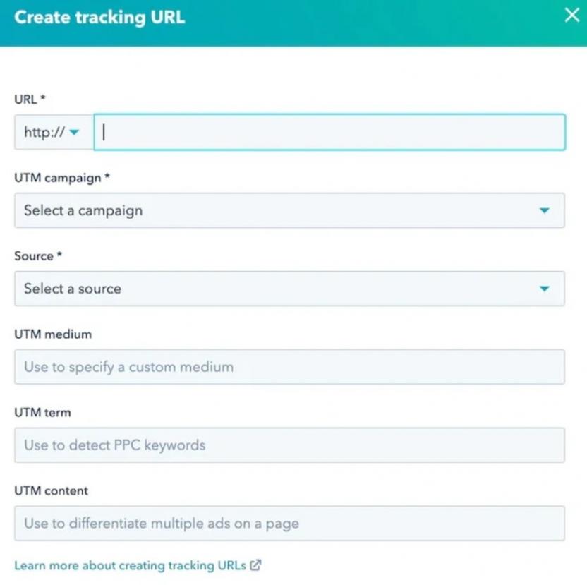 HubSpot tracking URL