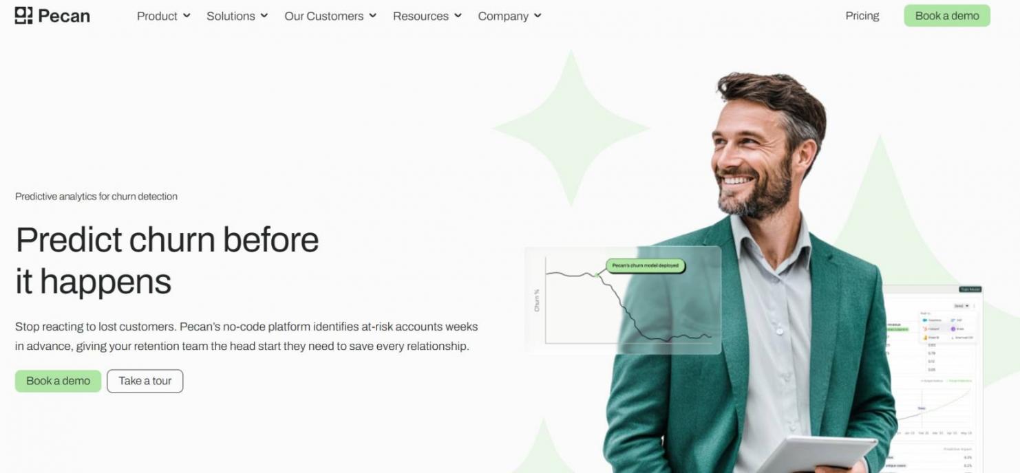 Pecan AI homepage