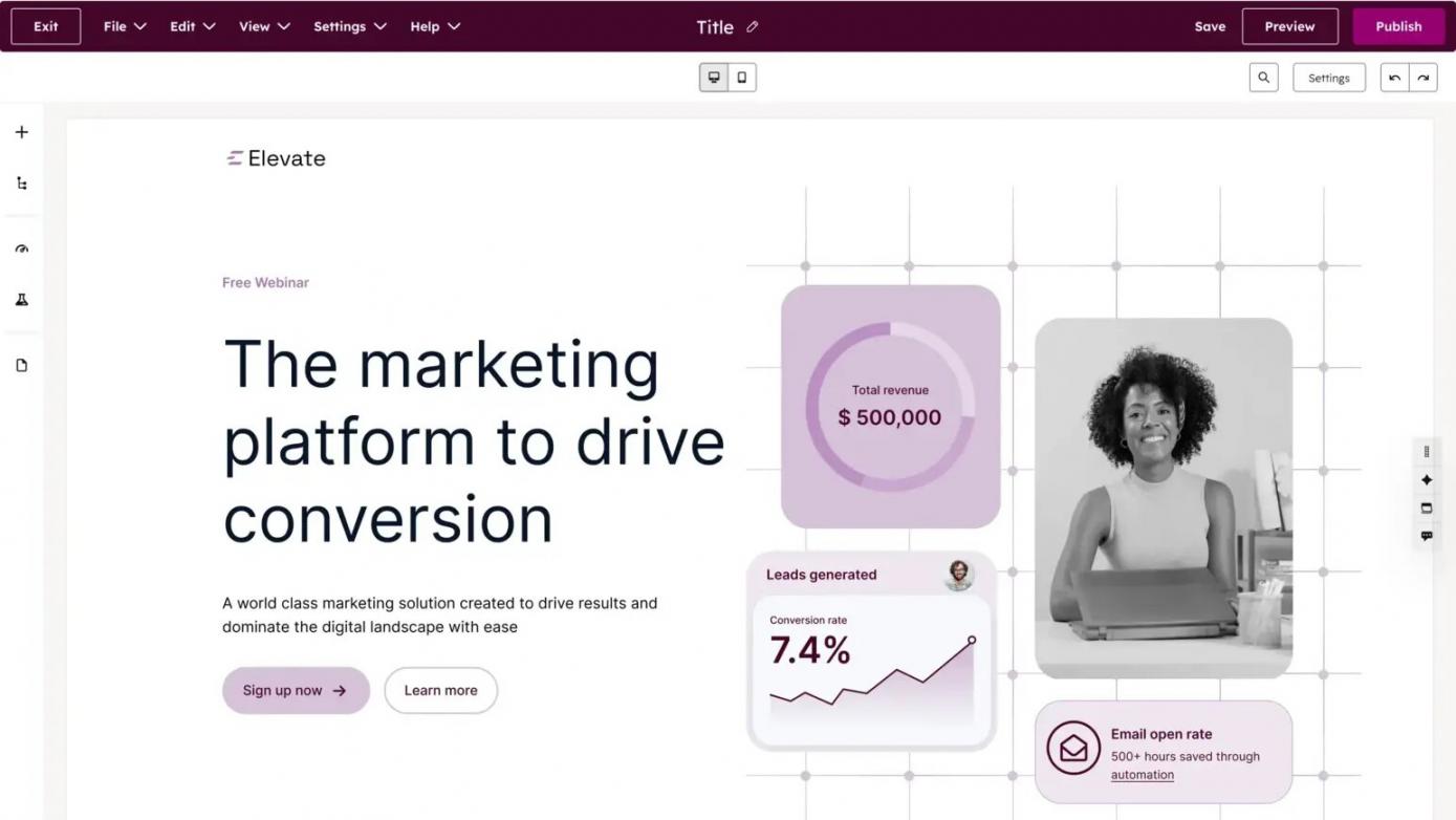 HubSpot Landing Page Builder