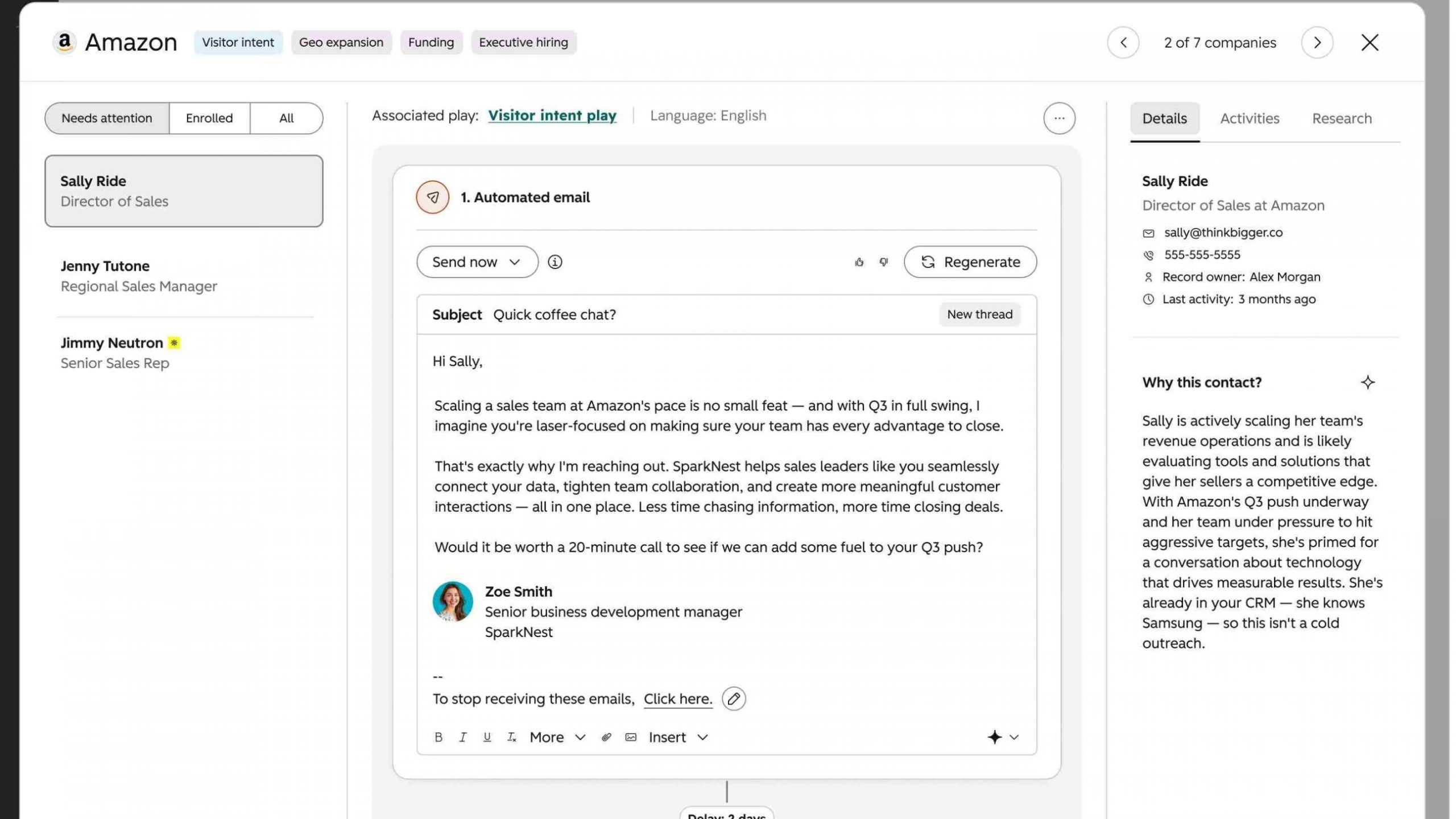 HubSpot Prospecting Agent Outreach