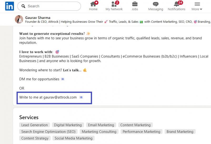LinkedIn Email Search